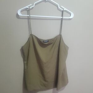 Topshop Khaki Women's Camisole Size 10